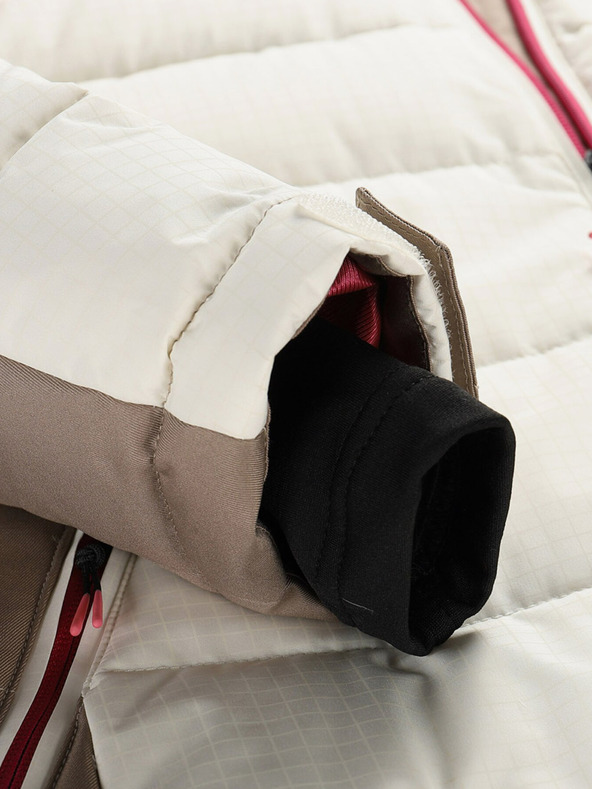 ALPINE PRO Ženska skijaška jakna s ptx membranom ALPINE PRO FERERA creme