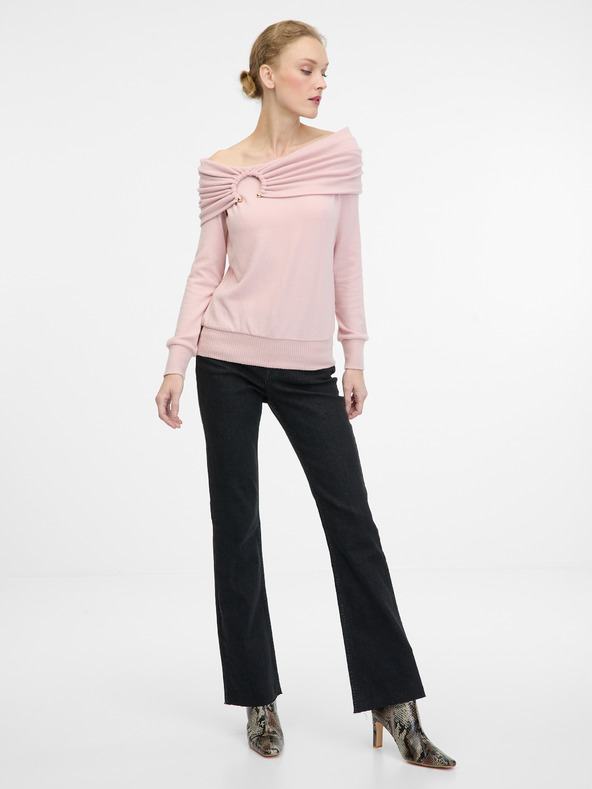 Orsay Svijetlo roza ženska majica dugih rukava ORSAY