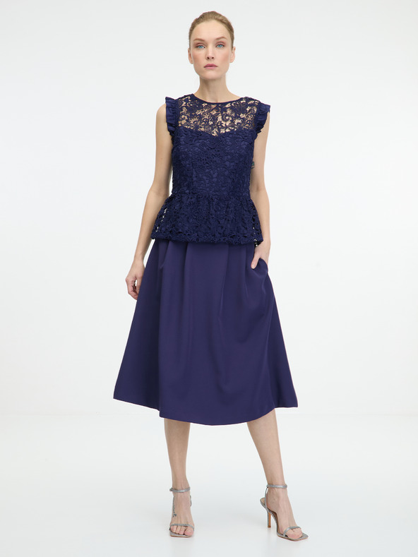 Orsay Tamnoplava ženska suknja do koljena ORSAY