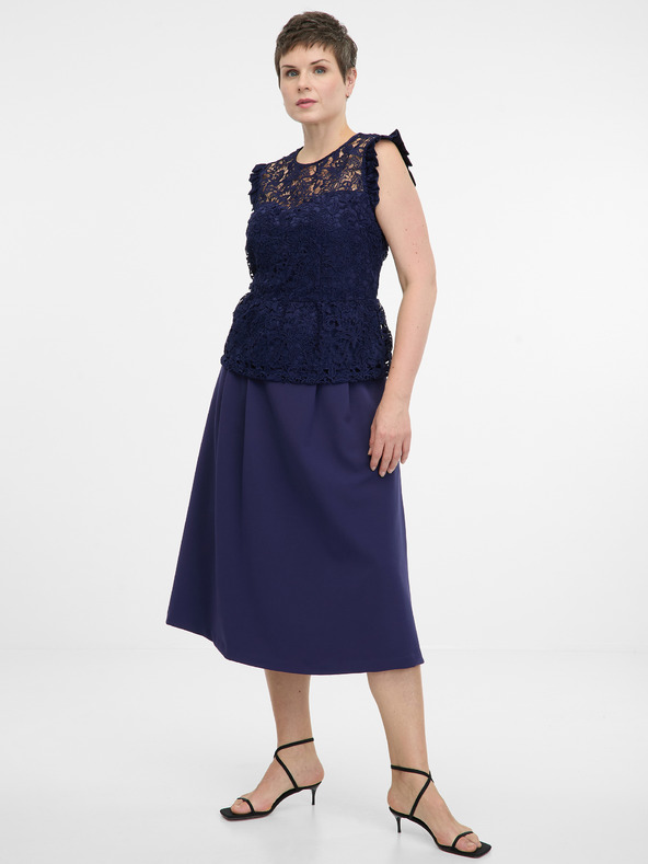 Orsay Tamnoplava ženska suknja do koljena ORSAY