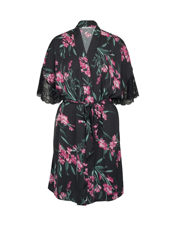 Orsay Crni ženski satenski kućni ogrtač ORSAY