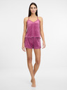Orsay Ružičaste ženske kratke hlače od pidžame od brušene kože ORSAY