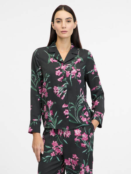 Orsay Crna ženska satenska spavaćica ORSAY