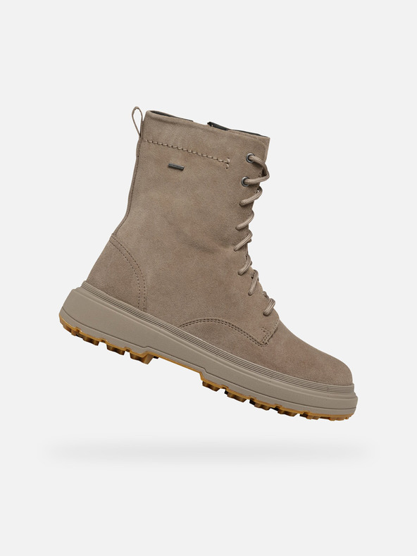 Geox Bež ženske gležnjače Geox Lamidie + Grip Abx