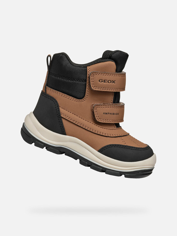 Geox Smeđa dječja zimska obuća Geox Flanfil B Abx