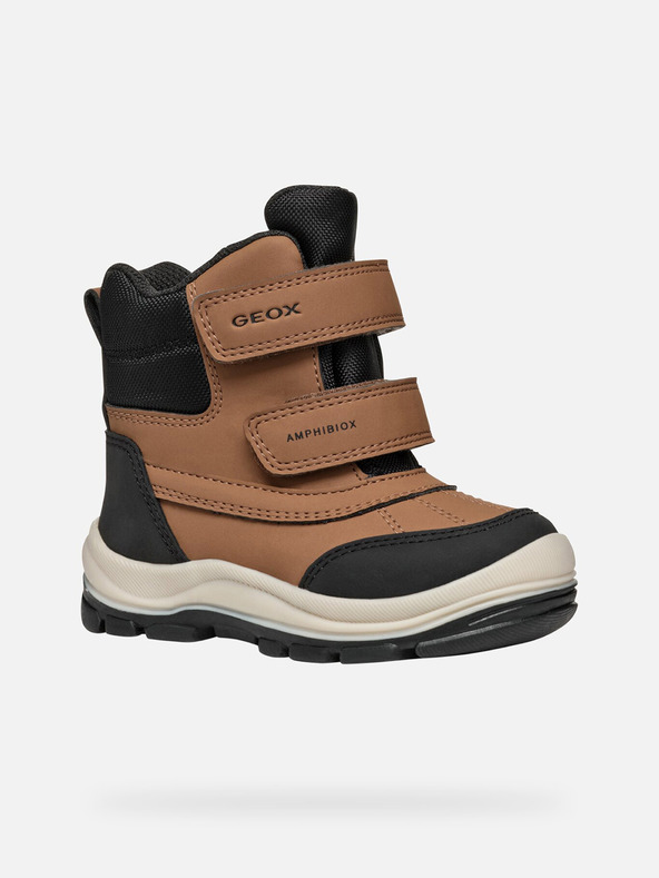 Geox Smeđa dječja zimska obuća Geox Flanfil B Abx