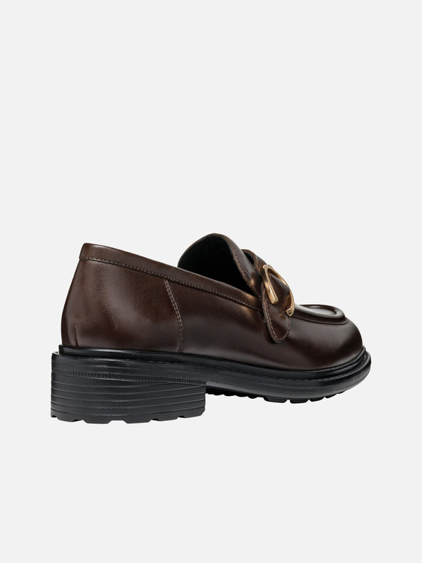 Geox Tamno smeđe ženske mokasine Geox Walk zadovoljstvo