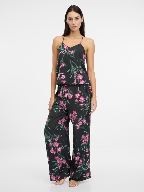 Orsay Crne ženske satenske pidžama hlače ORSAY