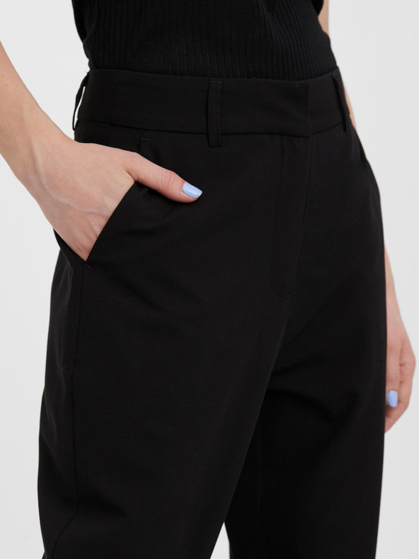 Vero Moda Crne ženske hlače VERO MODA Zelda