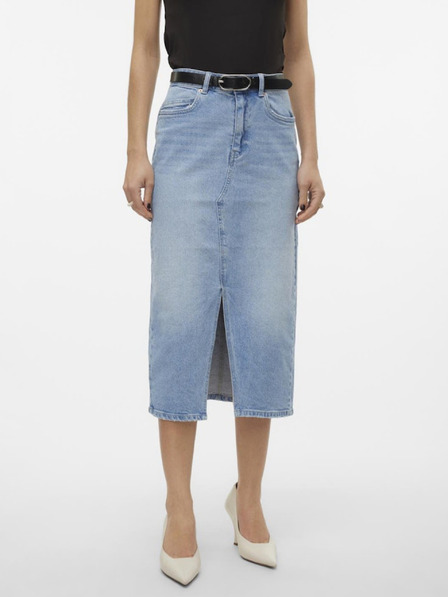 Vero Moda Vero Moda Veri svijetloplava ženska traper midi suknja