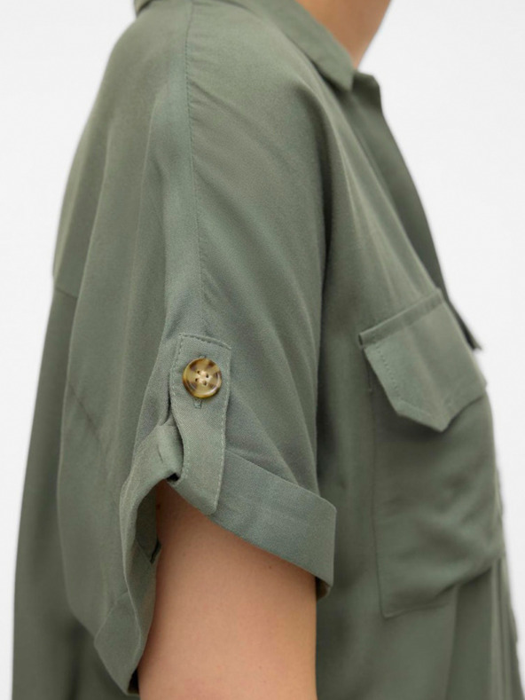 Vero Moda Vero Moda Bumpy ženska zelena košulja