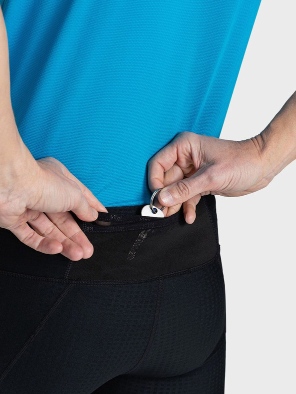 Kilpi Crne muške kompresijske tajice 3/4 Kilpi TERRY-M