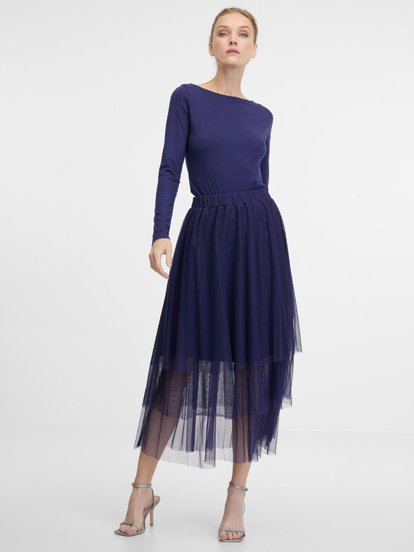 Orsay Tamnoplava ženska majica dugih rukava ORSAY