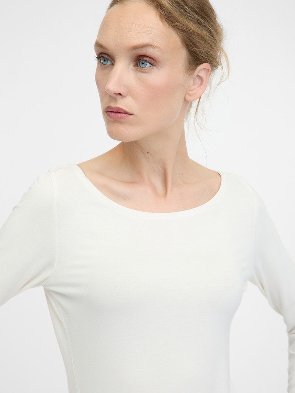 Orsay Bijela ženska majica dugih rukava ORSAY