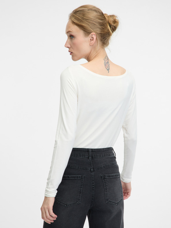 Orsay Bijela ženska majica dugih rukava ORSAY