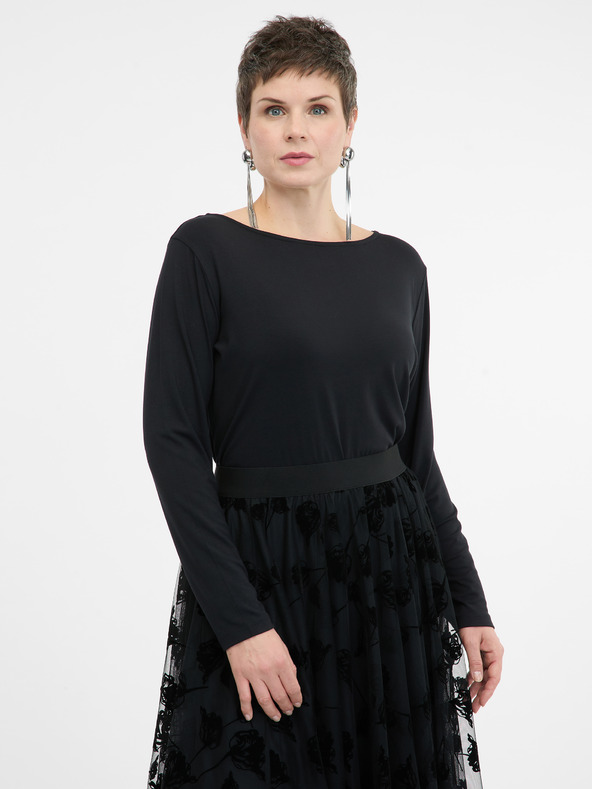 Orsay Crna ženska majica dugih rukava ORSAY