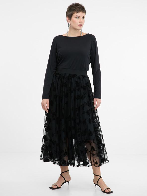 Orsay Crna ženska majica dugih rukava ORSAY