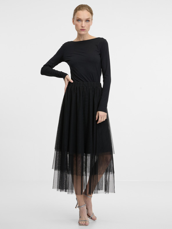 Orsay Crna ženska majica dugih rukava ORSAY