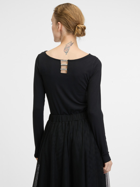 Orsay Crna ženska majica dugih rukava ORSAY