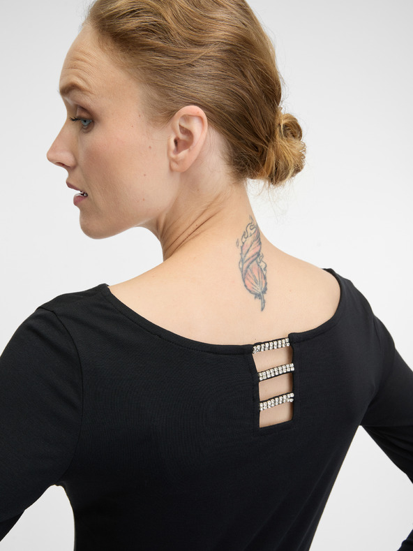 Orsay Crna ženska majica dugih rukava ORSAY