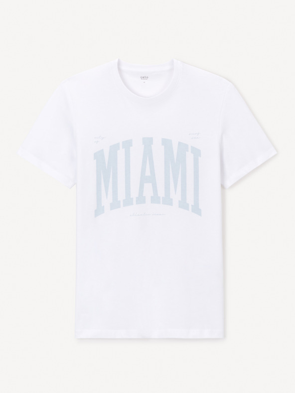 Celio Bijela sae majica s uzorkom Jeville Celio