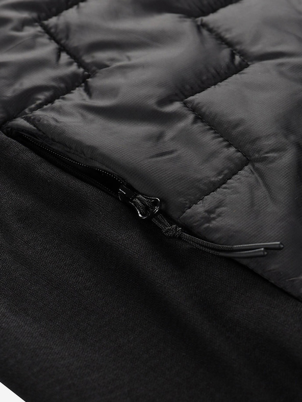 ALPINE PRO Muški prsluk s merino punjenjem Alpine Pro NERC crne boje