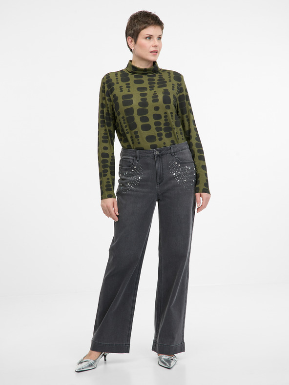 Orsay Zelena ženska majica dugih rukava ORSAY