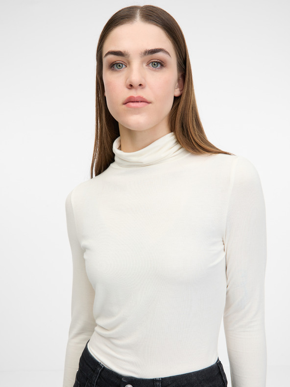 Orsay Krem ženska majica dugih rukava ORSAY