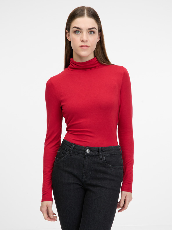 Orsay Crvena ženska majica dugih rukava ORSAY