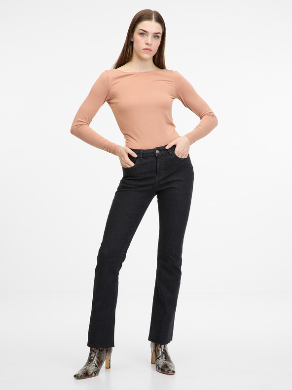 Orsay Svijetlo smeđa ženska majica dugih rukava ORSAY