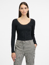 Orsay Crna ženska majica dugih rukava ORSAY