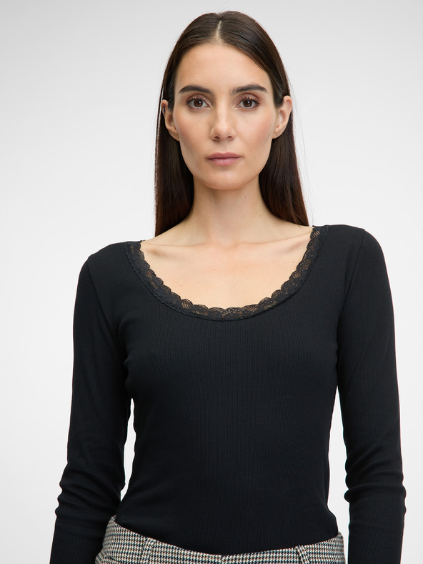 Orsay Crna ženska majica dugih rukava ORSAY