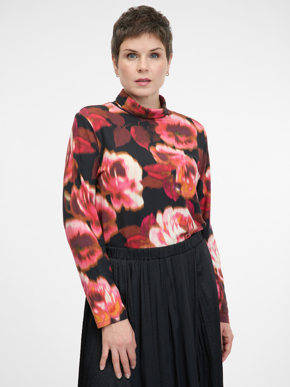 Orsay Crvena ženska majica dugih rukava s uzorkomORSAY