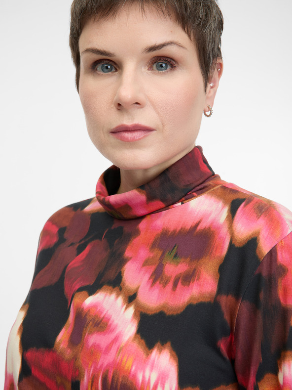 Orsay Crvena ženska majica dugih rukava s uzorkomORSAY