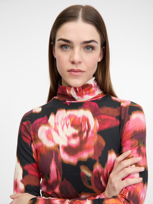 Orsay Crvena ženska majica dugih rukava s uzorkomORSAY