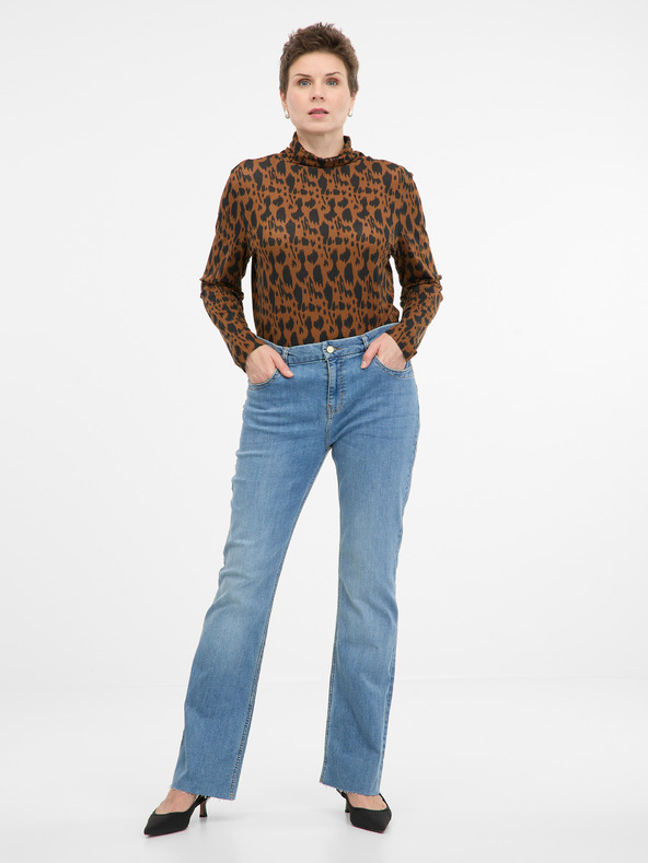 Orsay Svijetlo smeđa ženska majica dugih rukava ORSAY