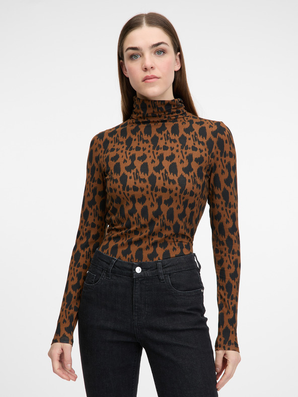 Orsay Svijetlo smeđa ženska majica dugih rukava ORSAY