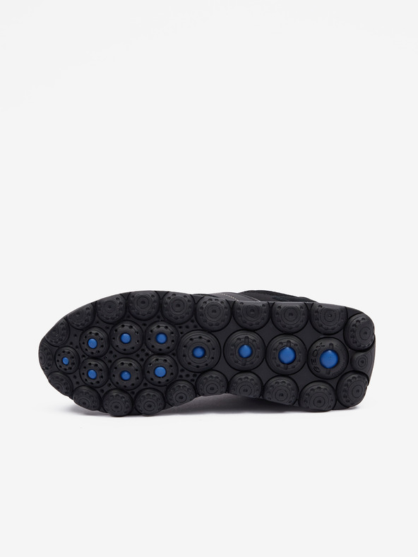 Geox Crne ženske tenisice s kožnim detaljima Geox Spherica V Series