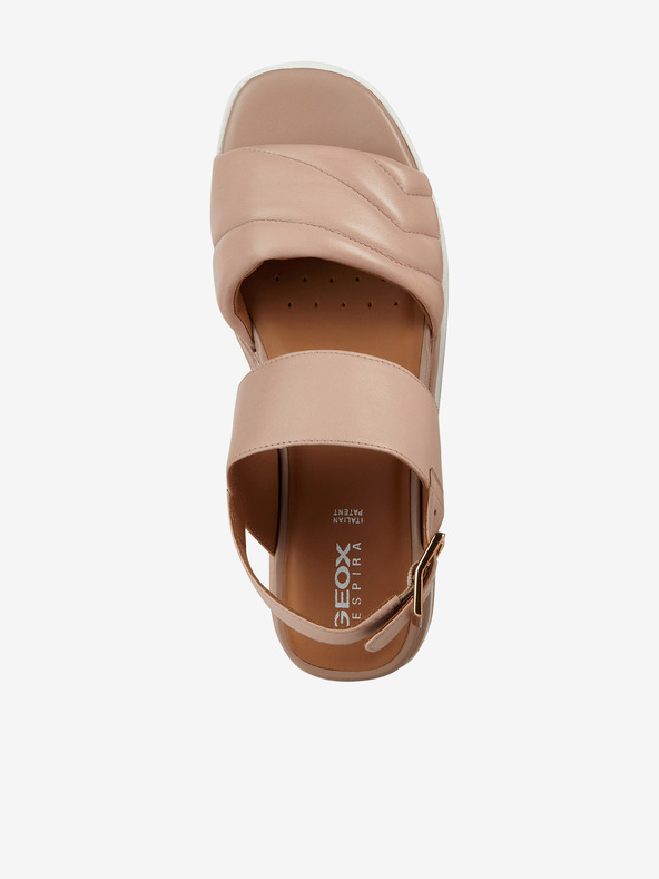 Geox Stare ružičaste Geox Rosita ženske kožne sandale na wedges