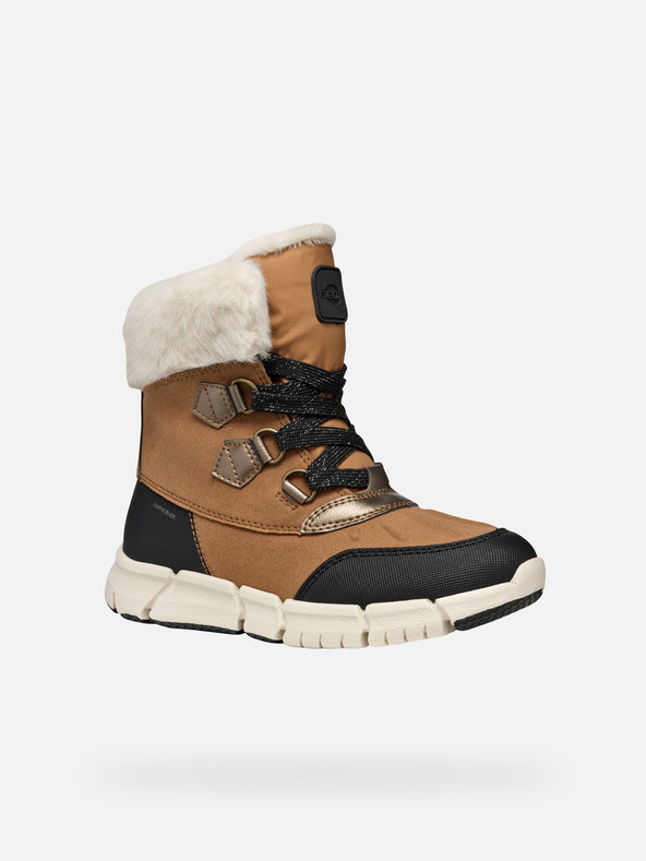 Geox Svijetlo smeđe Geox Flexyper AB gležnjače za djevojčice