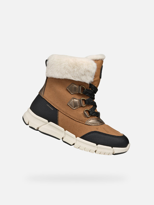 Geox Svijetlo smeđe Geox Flexyper AB gležnjače za djevojčice