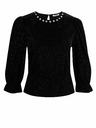 Orsay Crna ženska baršunasta bluza ORSAY
