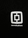 Horsefeathers Crna muška majica kratkih rukava s printom i kratkim rukavima Horsefeathers Mini Logo