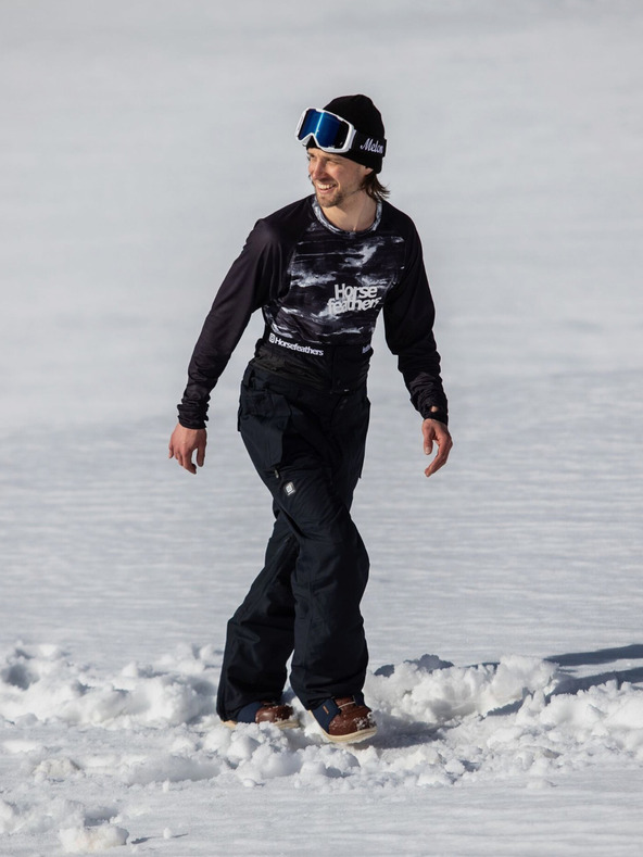 Horsefeathers Hlače Nelson - crne veličine L HORSEFEATHERS