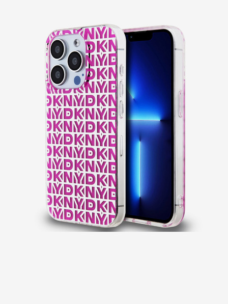 DKNY PC/TPU stražnja maska ​​s uzorkom za iPhone 15 Pro, ružičasta DKNY