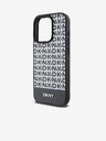 DKNY PU kožna donja traka s ponavljajućim uzorkom MagSafe stražnja maska ​​za iPhone 15 Pro Max crna DKNY