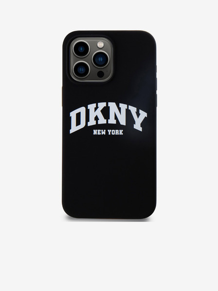 DKNY Liquid Silicone Arch Logo MagSafe stražnja maska ​​za iPhone 14 Pro Max crna DKNY