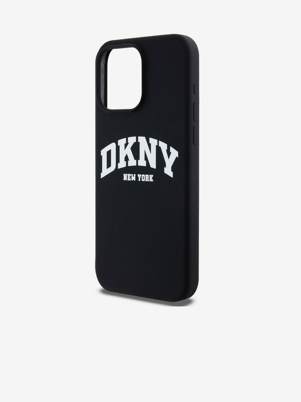 DKNY Liquid Silicone Arch Logo MagSafe stražnja maska ​​za iPhone 14 Pro Max crna DKNY