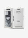 DKNY Stražnja maska ​​s logotipom Liquid Glitter Arch za iPhone 14 crna DKNY