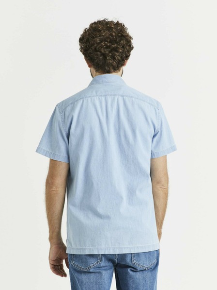 Celio Svijetloplava muška traper košulja s Celio džepovima